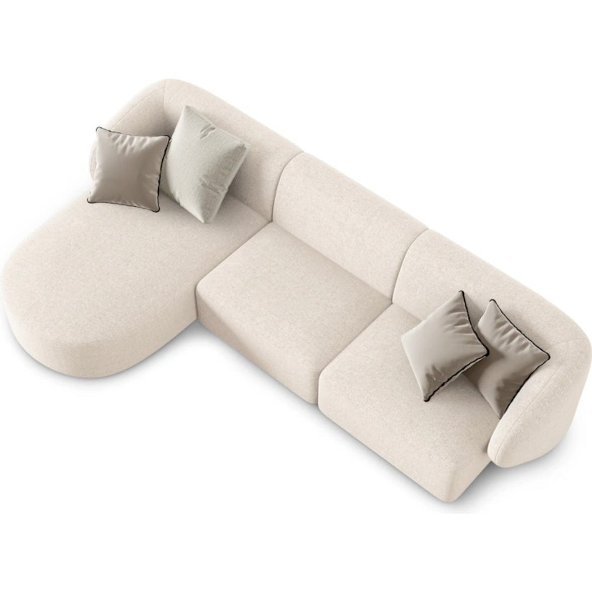 Home Atelier Milanov Sectional Boucle Sofa
