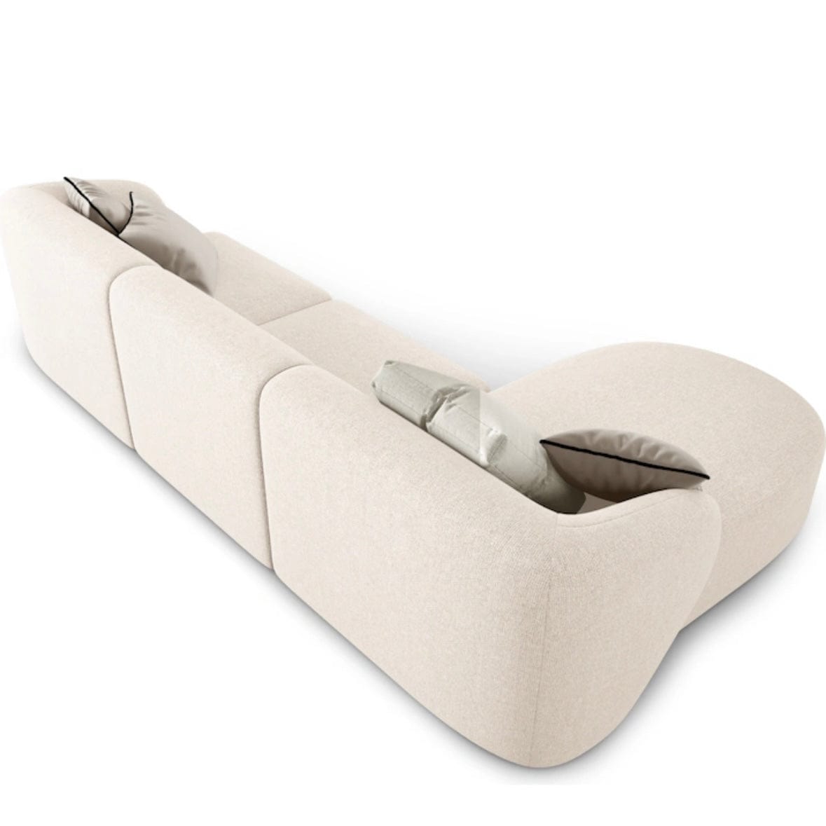 Home Atelier Milanov Sectional Boucle Sofa