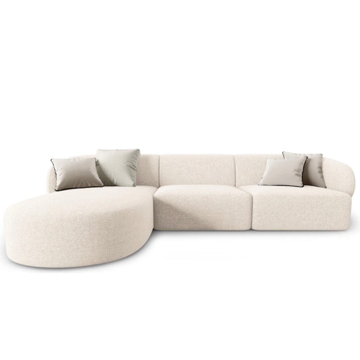 Home Atelier Milanov Sectional Boucle Sofa