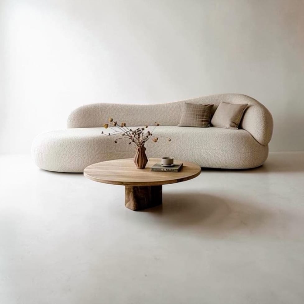 Home Atelier Mink Performance Boucle Curve Sofa