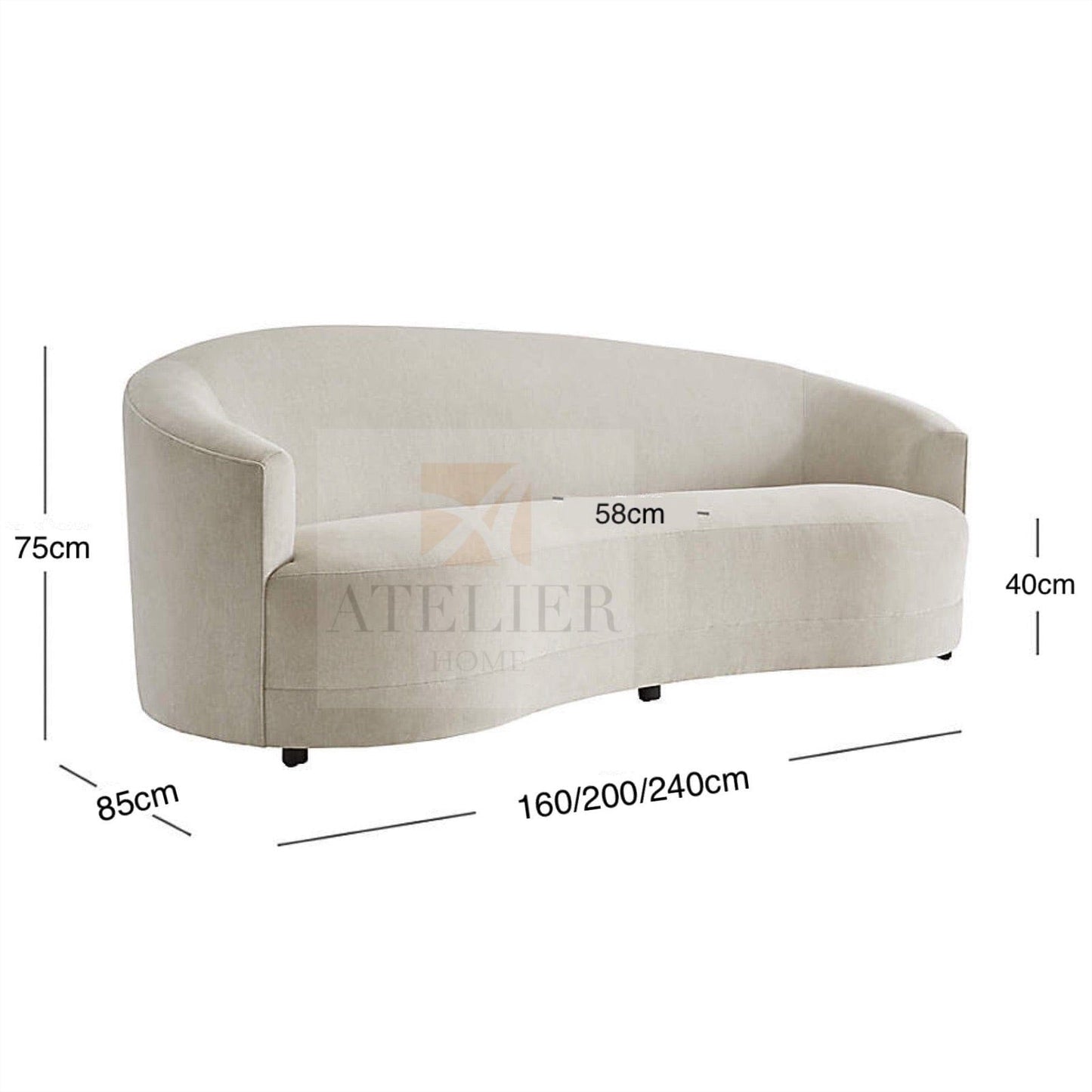 Home Atelier Minova Curve Sofa