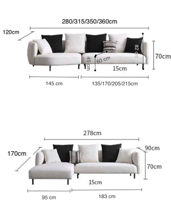 Home Atelier Minuti Sectional Curve Sofa