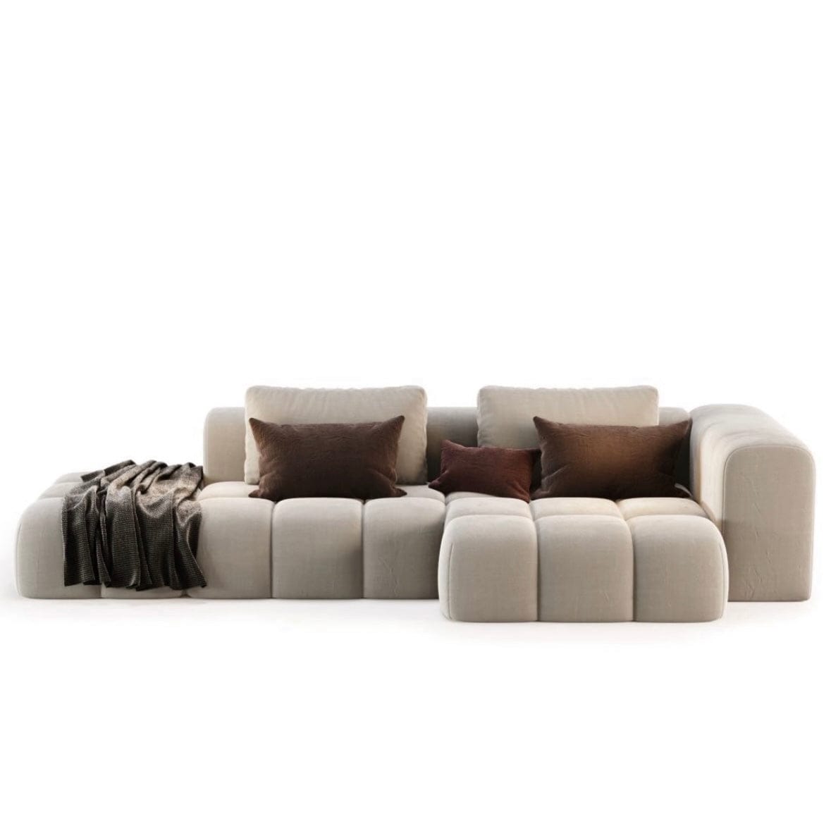Home Atelier Miranda Boucle Side Chaise Sofa