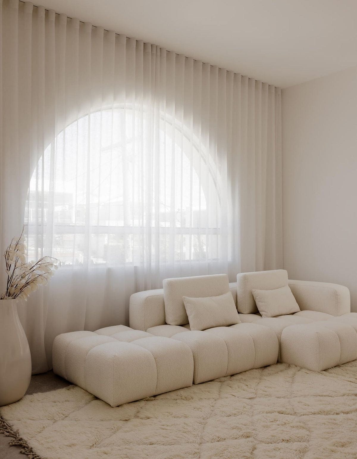 Home Atelier Miranda Boucle Side Chaise Sofa