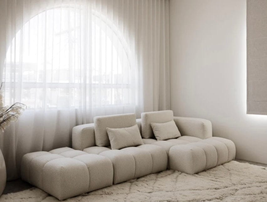 Home Atelier Miranda Boucle Side Chaise Sofa