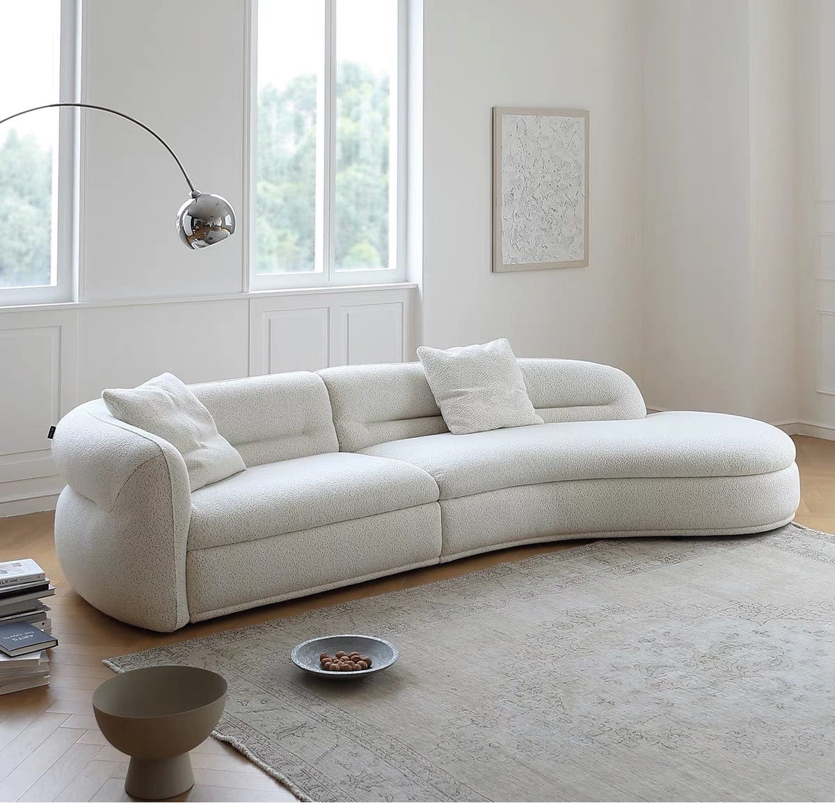 Home Atelier Mollie Performance Boucle Curve Sofa