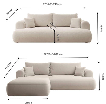 Home Atelier Mona Performance Boucle Sofa
