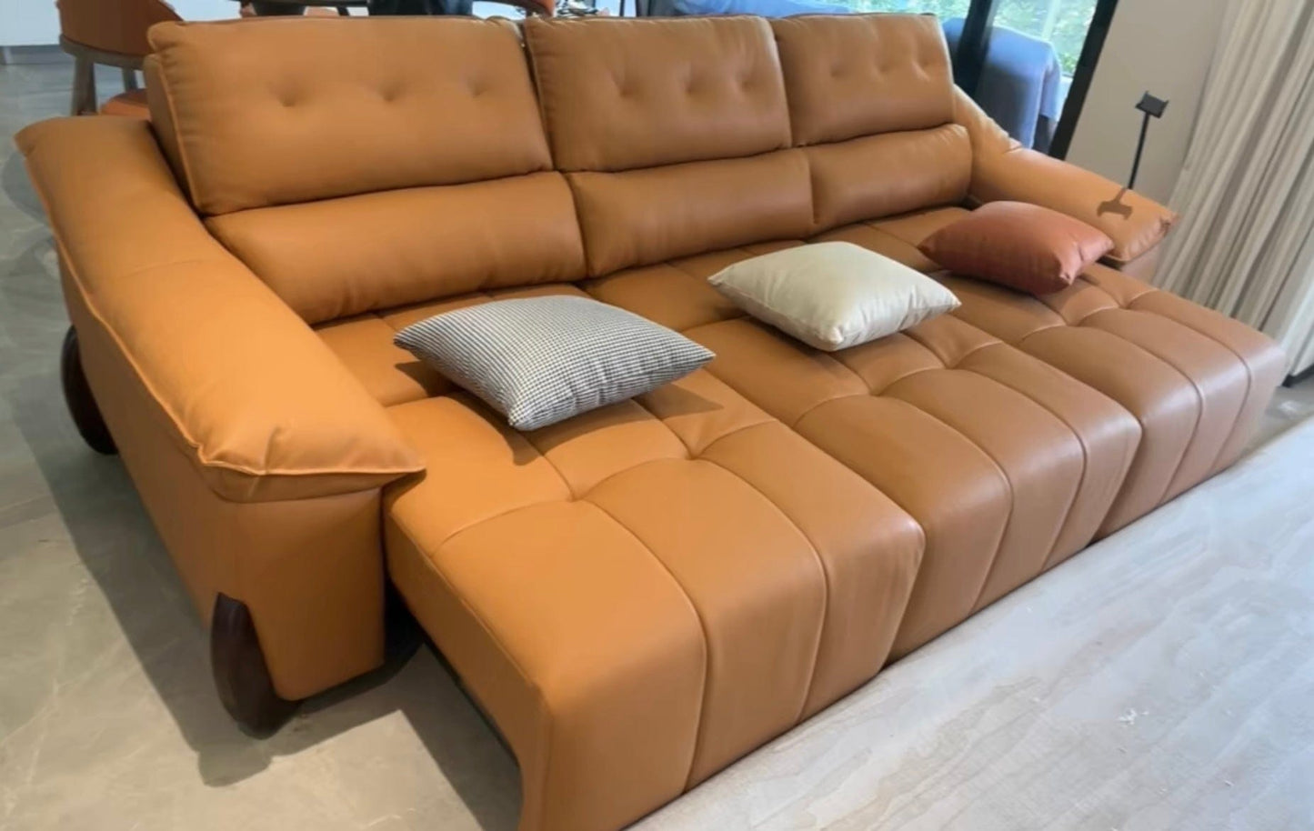 Home Atelier Monte Electric Motorized Leather Sofa Bed