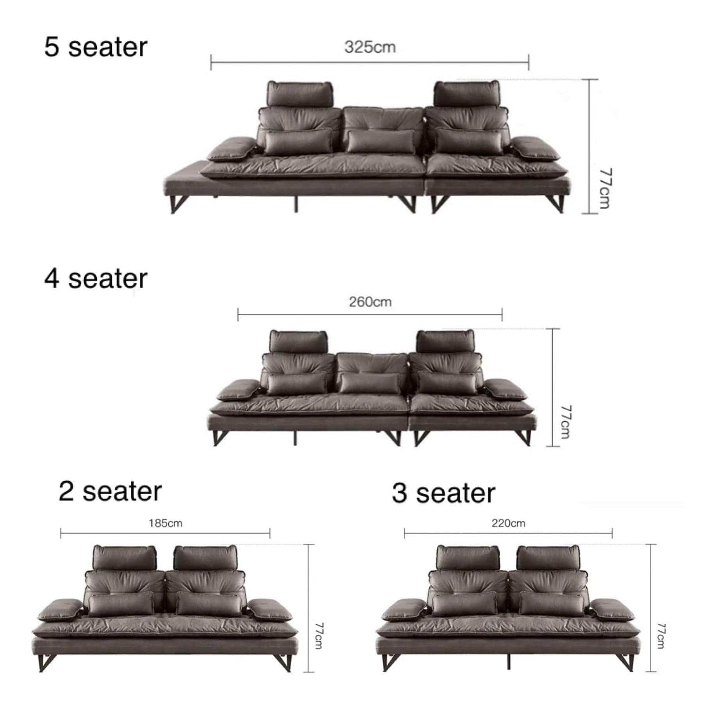 Home Atelier Moretti L-shape Slider Sofa