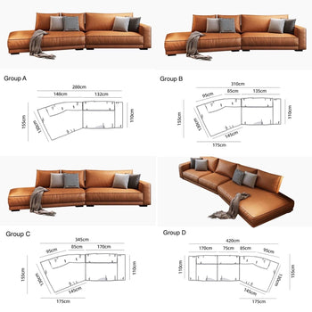 Home Atelier Napoli Sectional Sofa