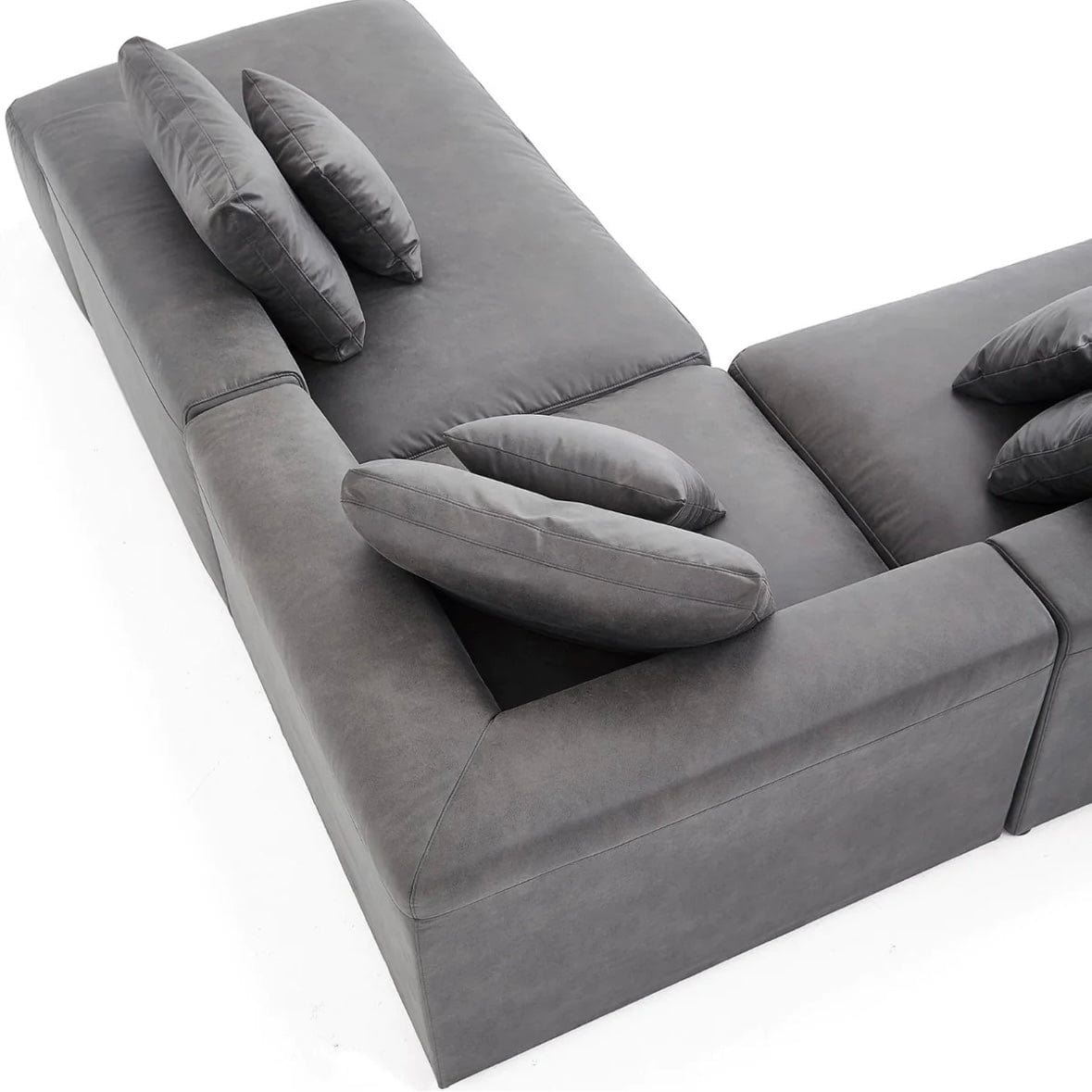 Home Atelier Nathan Sectional Open Chaise Sofa