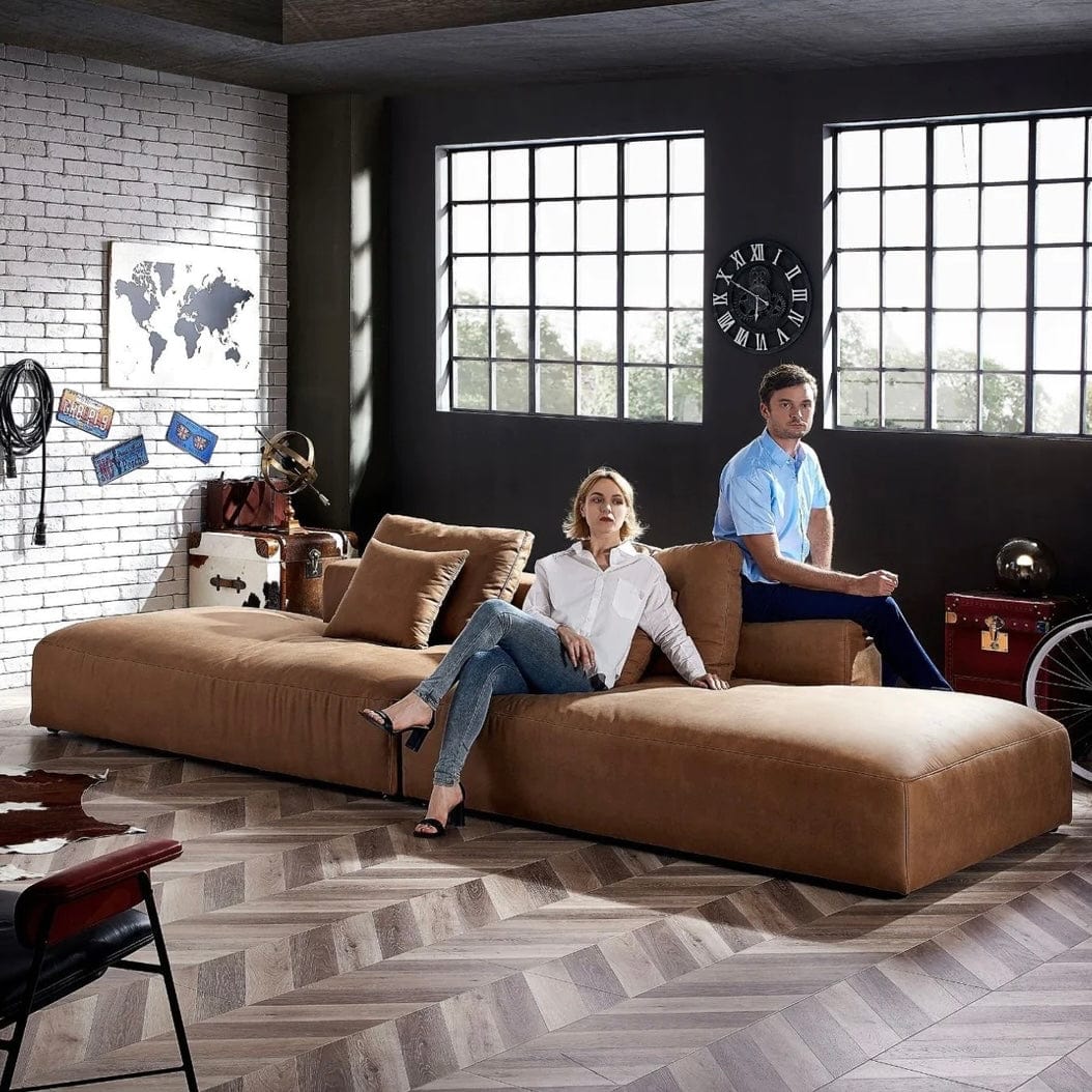 Home Atelier Nathan Sectional Open Chaise Sofa