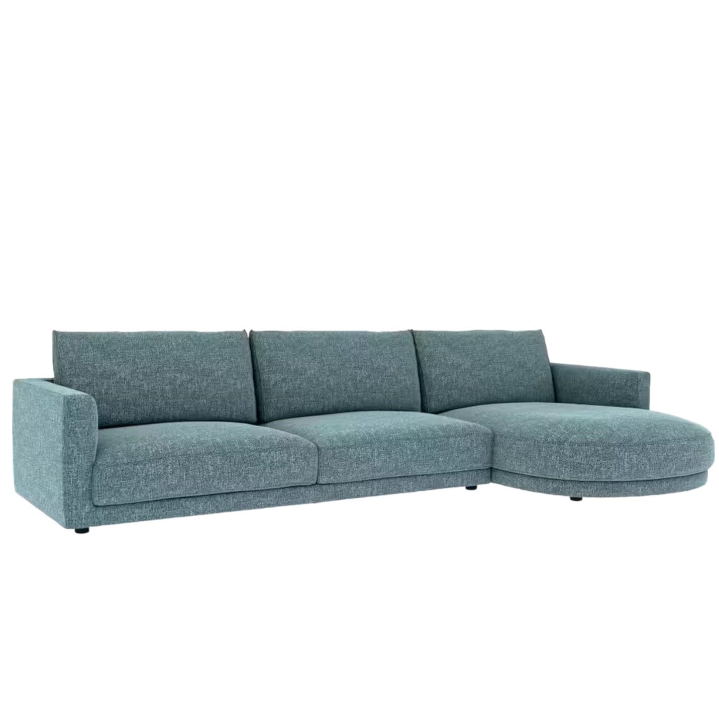 Home Atelier Nathaniel Designer Sectional Round Chaise Sofa