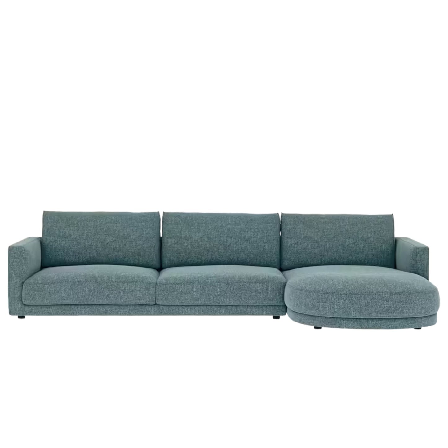 Home Atelier Nathaniel Designer Sectional Round Chaise Sofa