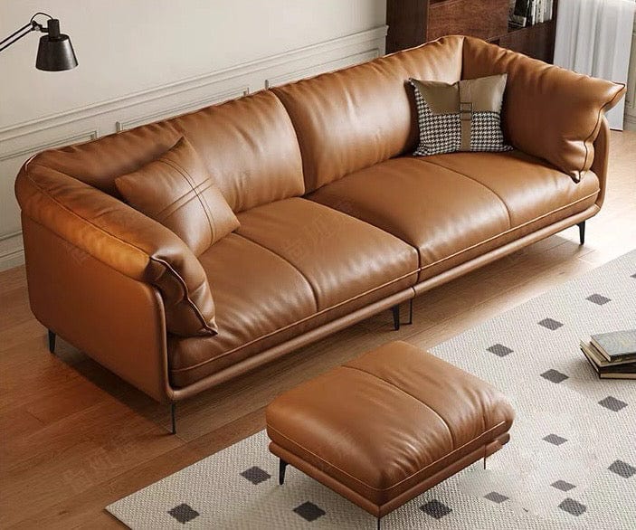 Home Atelier Navin Leather Sectional Sofa