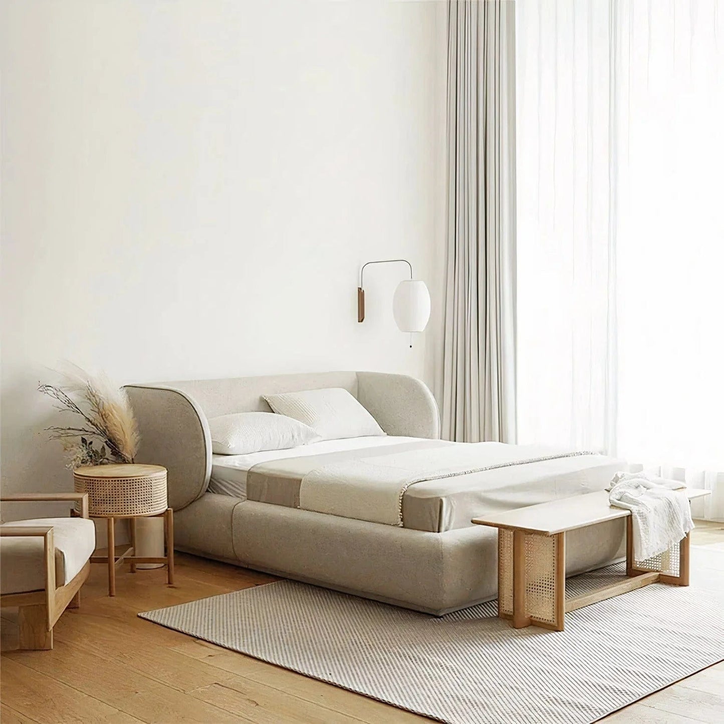 Home Atelier Neil Performance Boucle Bed Frame