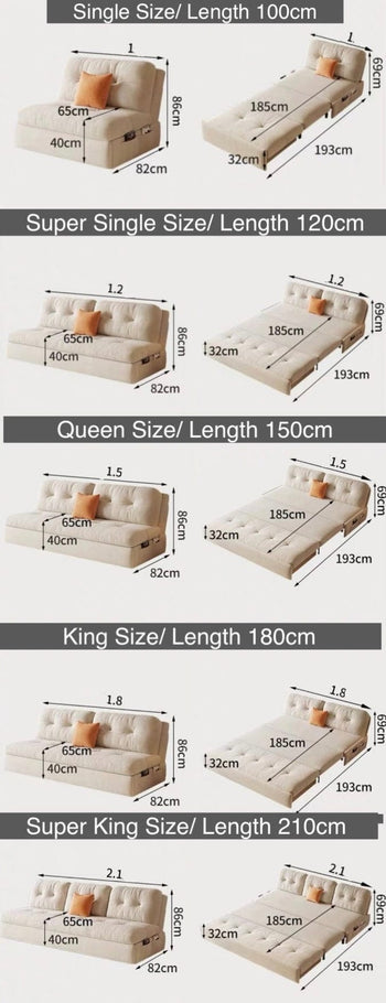 Home Atelier Nerville Scratch Resistant Storage Sofa Bed
