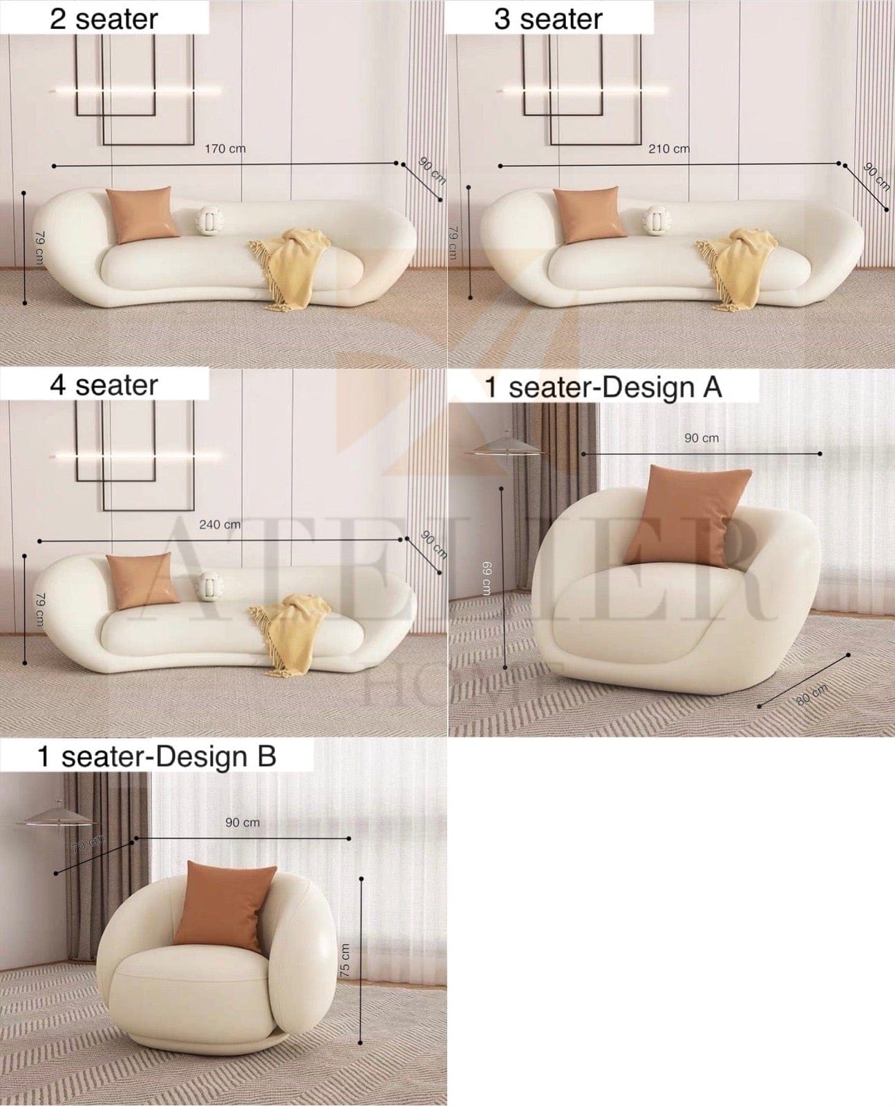 Home Atelier Nomi Curve Sofa