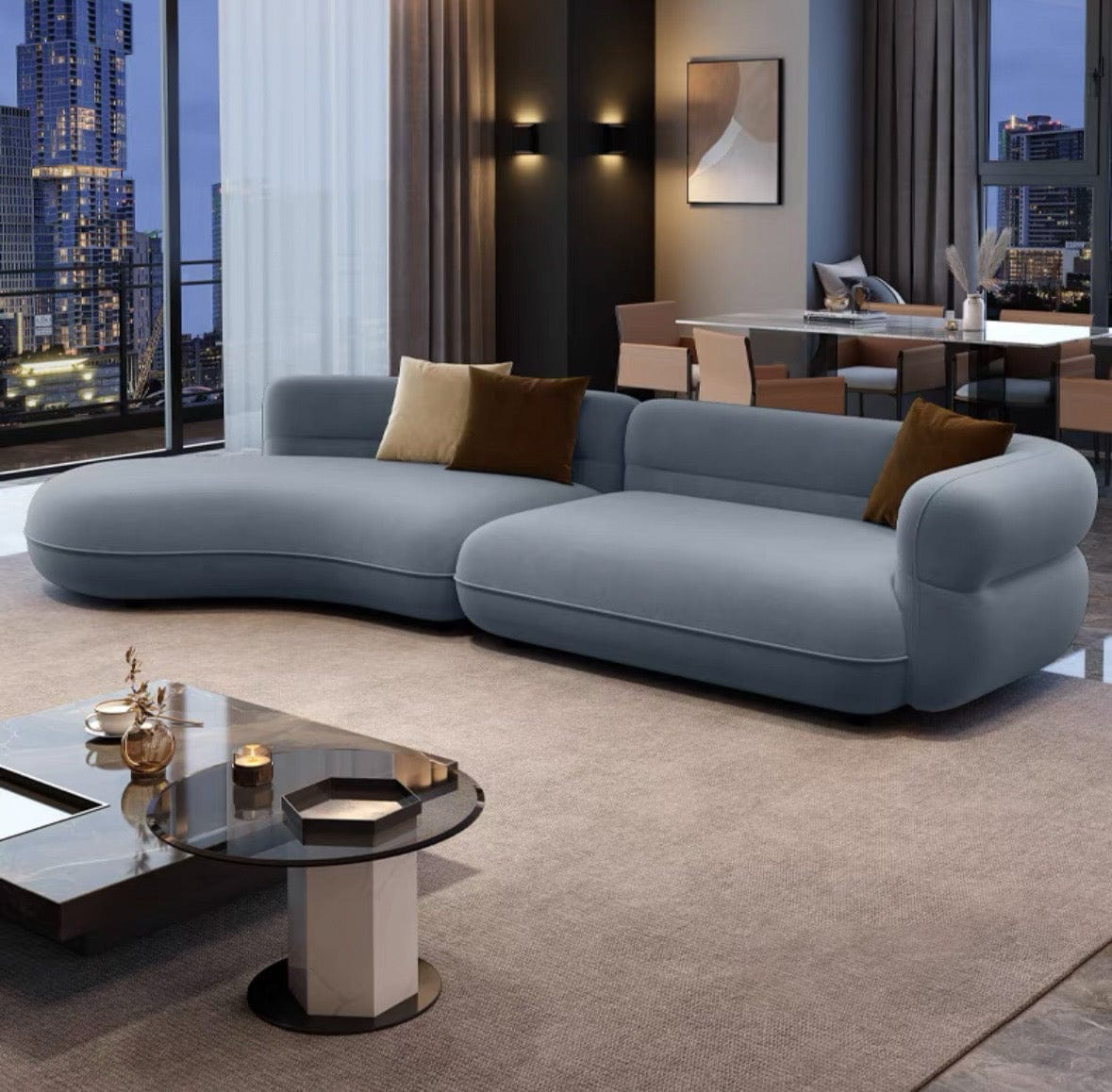 Home Atelier Nordin Performance Boucle Curve Sofa