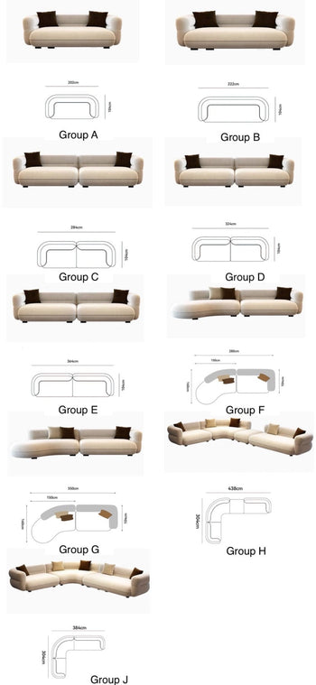 Home Atelier Nordin Performance Boucle Curve Sofa
