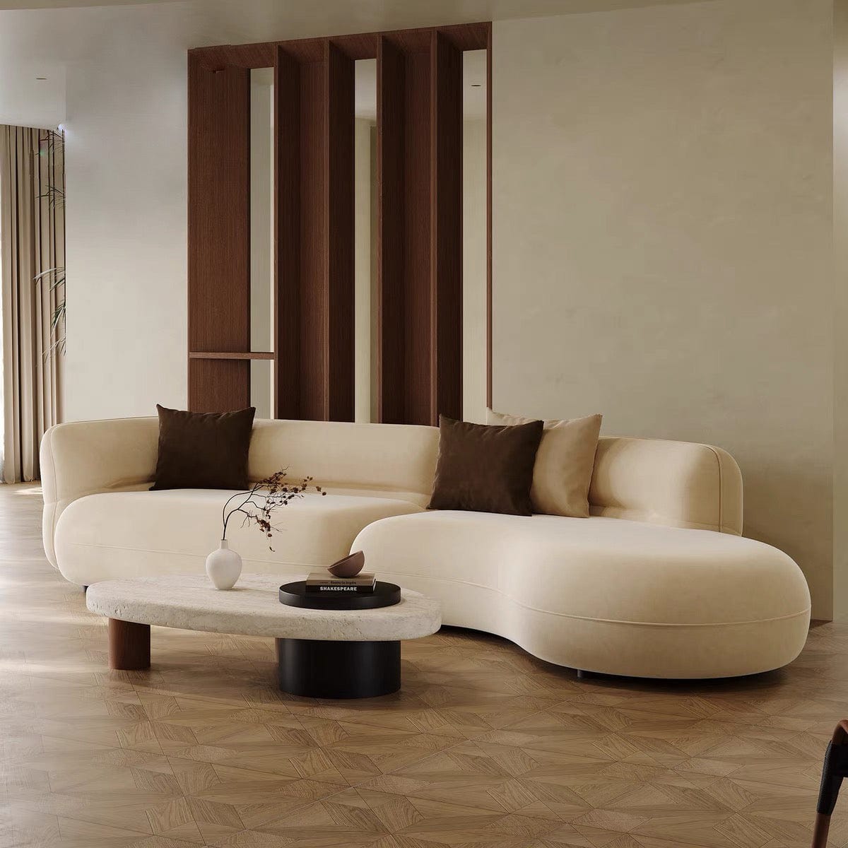 Home Atelier Nordin Scratch Resistant Curve Sofa