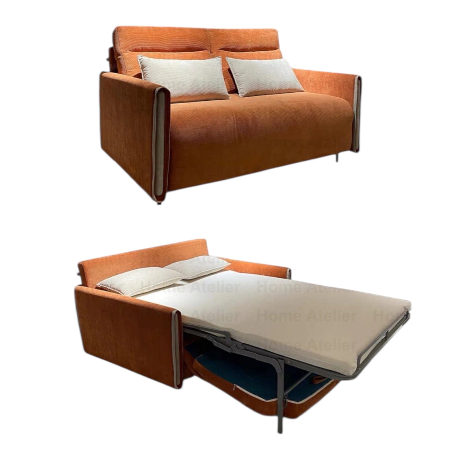 Home Atelier Normanton Foldable Sofa Bed with Mattress