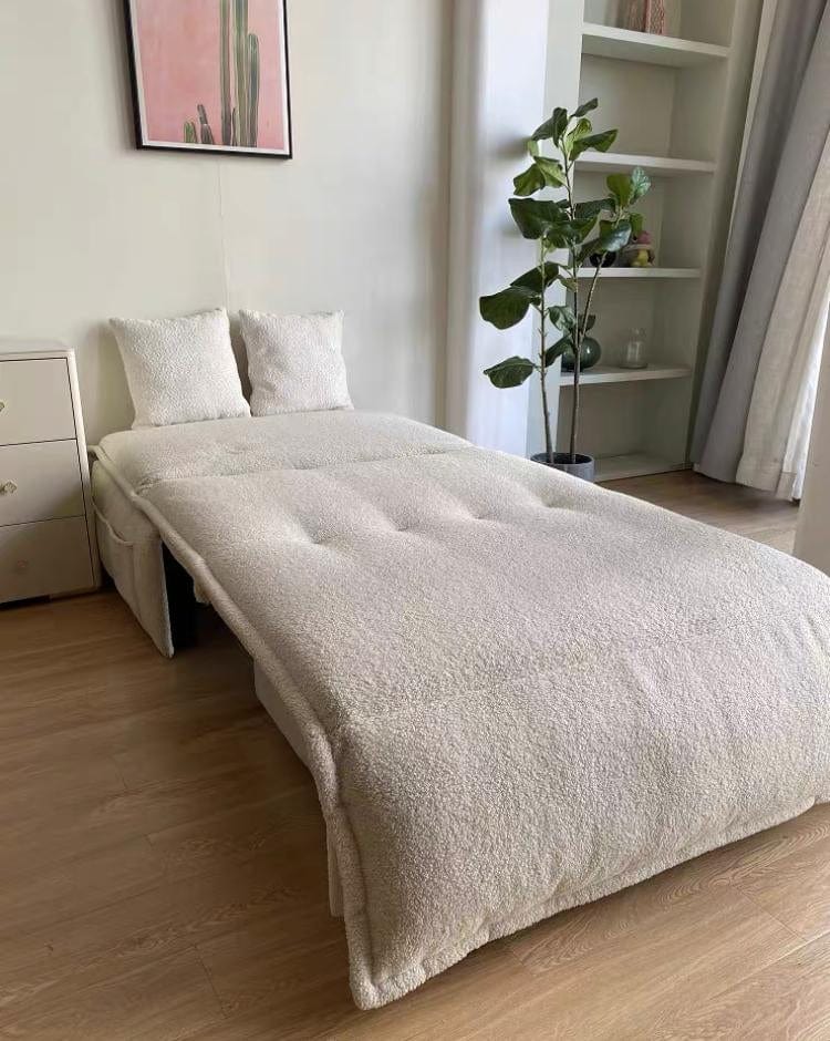 Home Atelier Omari Boucle Electric Sofa Bed