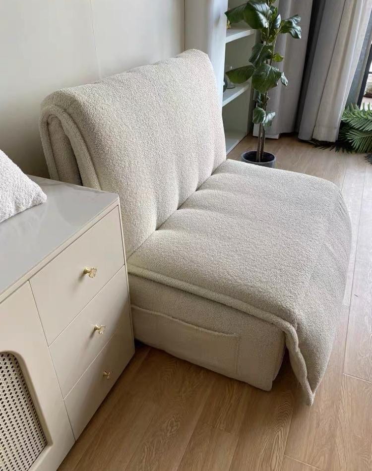Home Atelier Omari Boucle Electric Sofa Bed