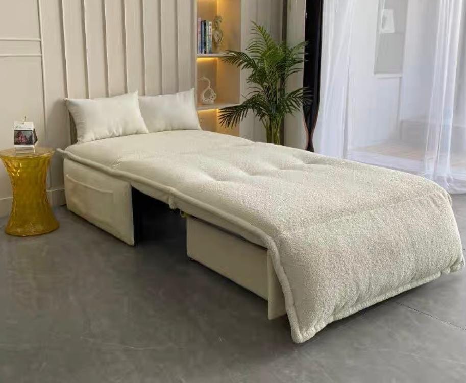 Home Atelier Omari Boucle Electric Sofa Bed
