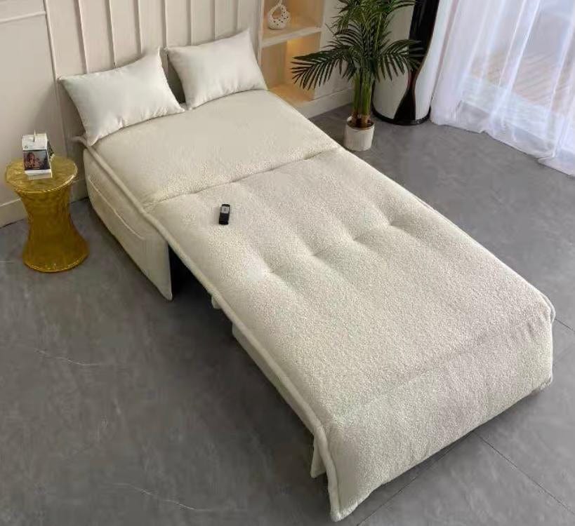 Home Atelier Omari Boucle Electric Sofa Bed