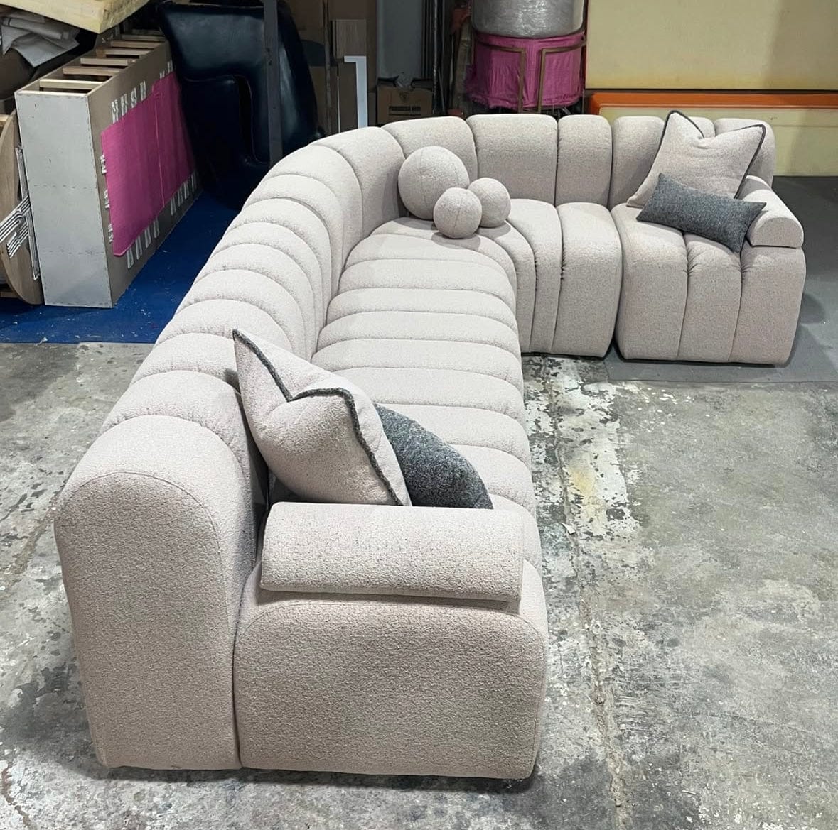 Home Atelier Osria Sectional Curve Sofa