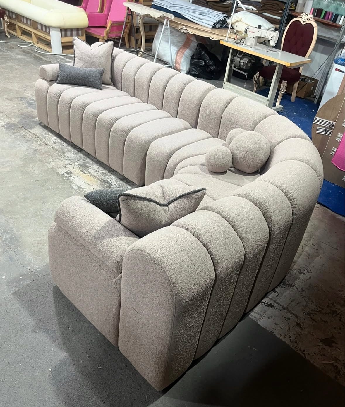 Home Atelier Osria Sectional Curve Sofa