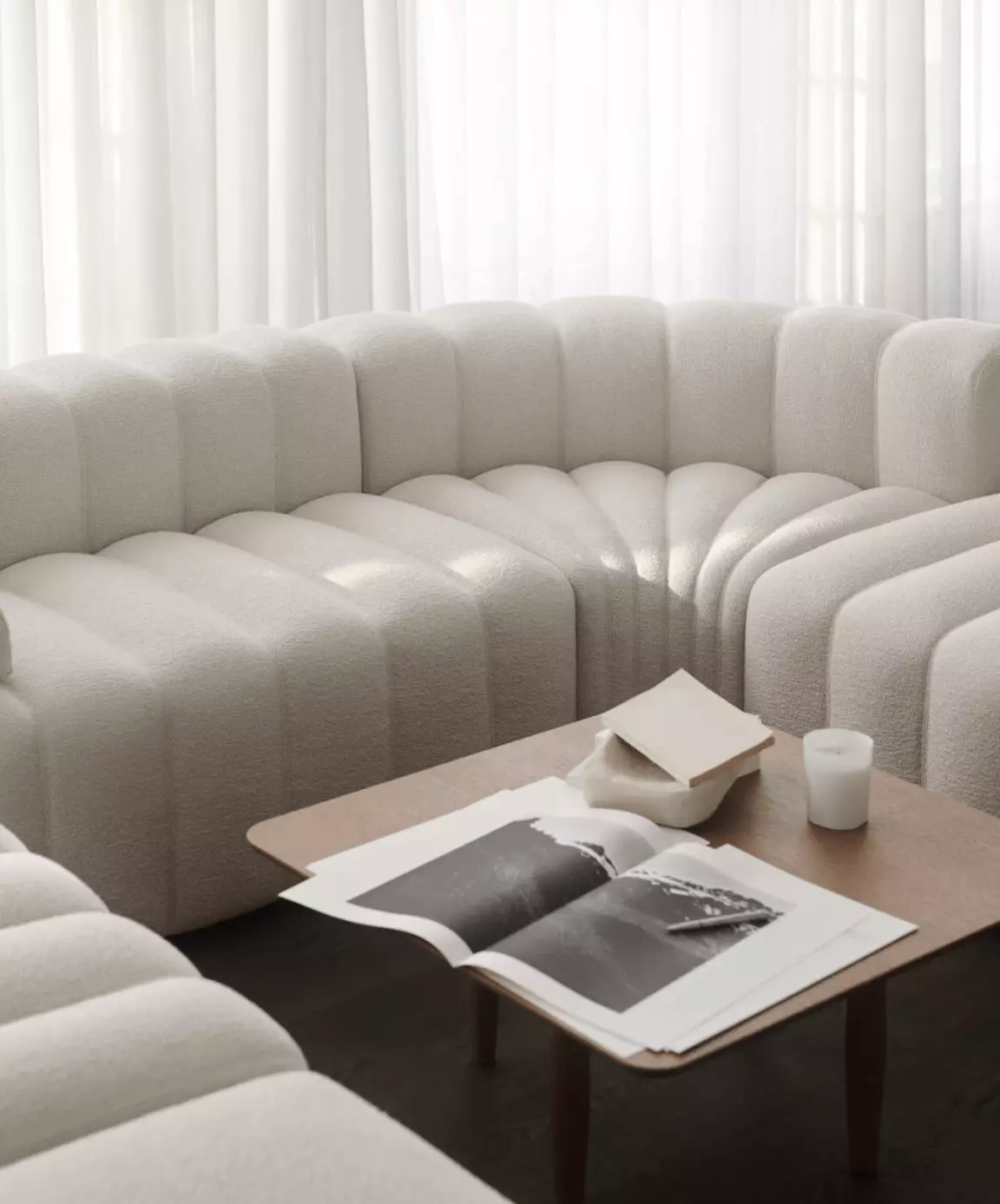 Home Atelier Osria Sectional Curve Sofa