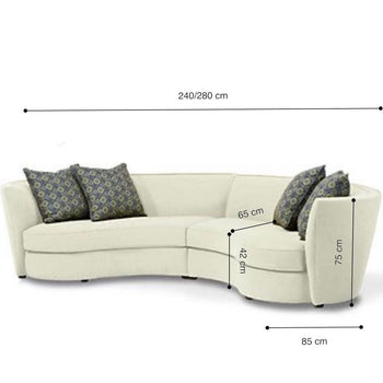 Home Atelier Pailina Performance Boucle Curve Sofa