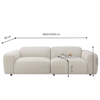 Home Atelier Pandora Performance Boucle Sofa