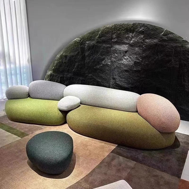 Home Atelier Pebble Curve Sofa ( With Metal Framework)