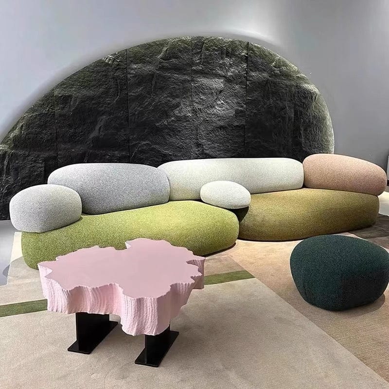 Home Atelier Pebble Curve Sofa ( With Metal Framework)