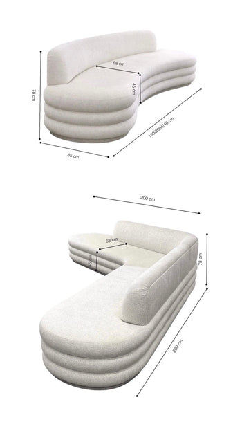 Home Atelier Pency Performance Boucle Curve Sofa