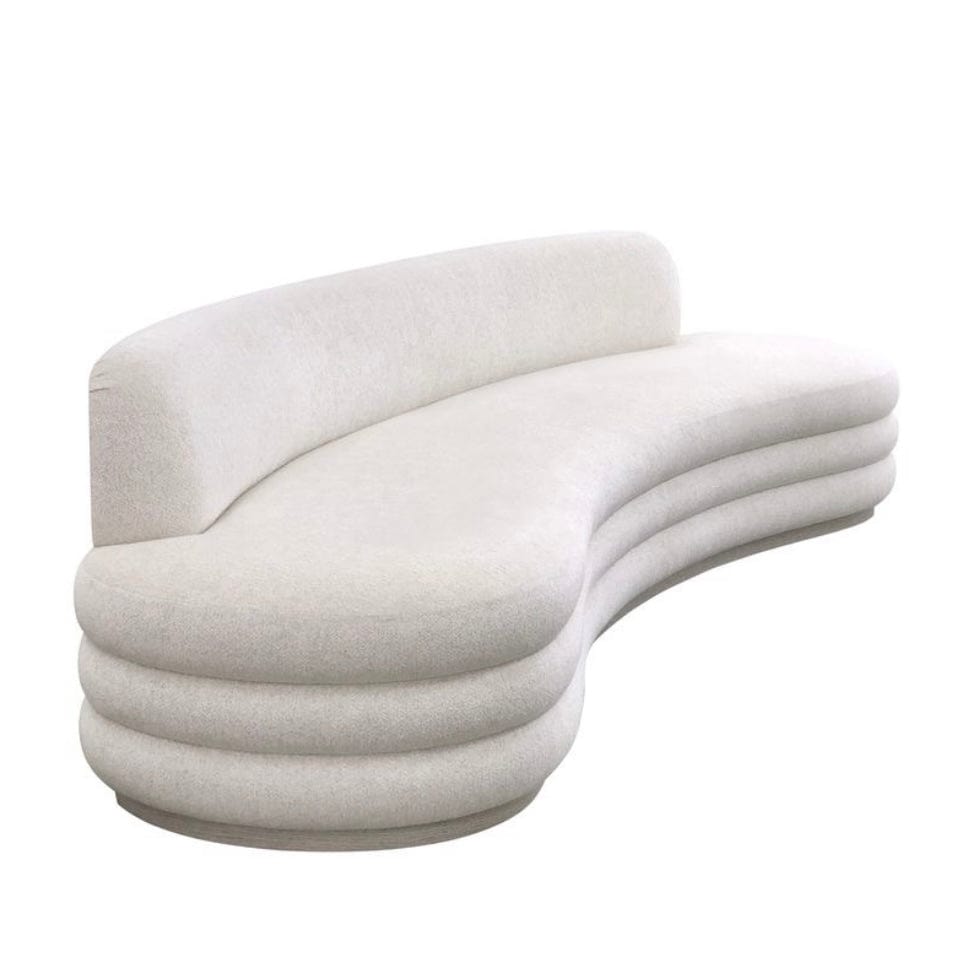 Home Atelier Pency Performance Boucle Fabric Curve Sofa