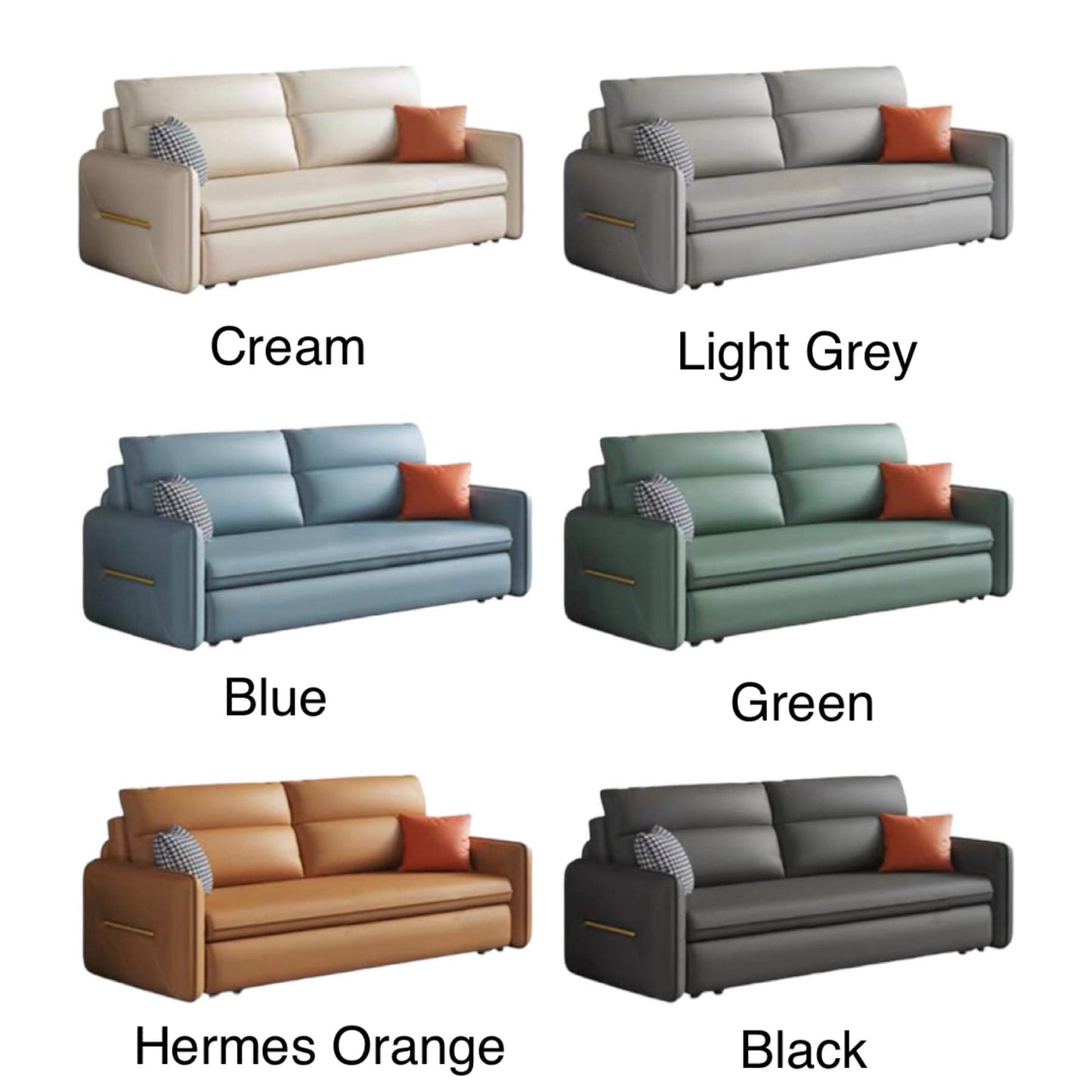 Home Atelier Penne Scratch Resistant Storage Sofa Bed