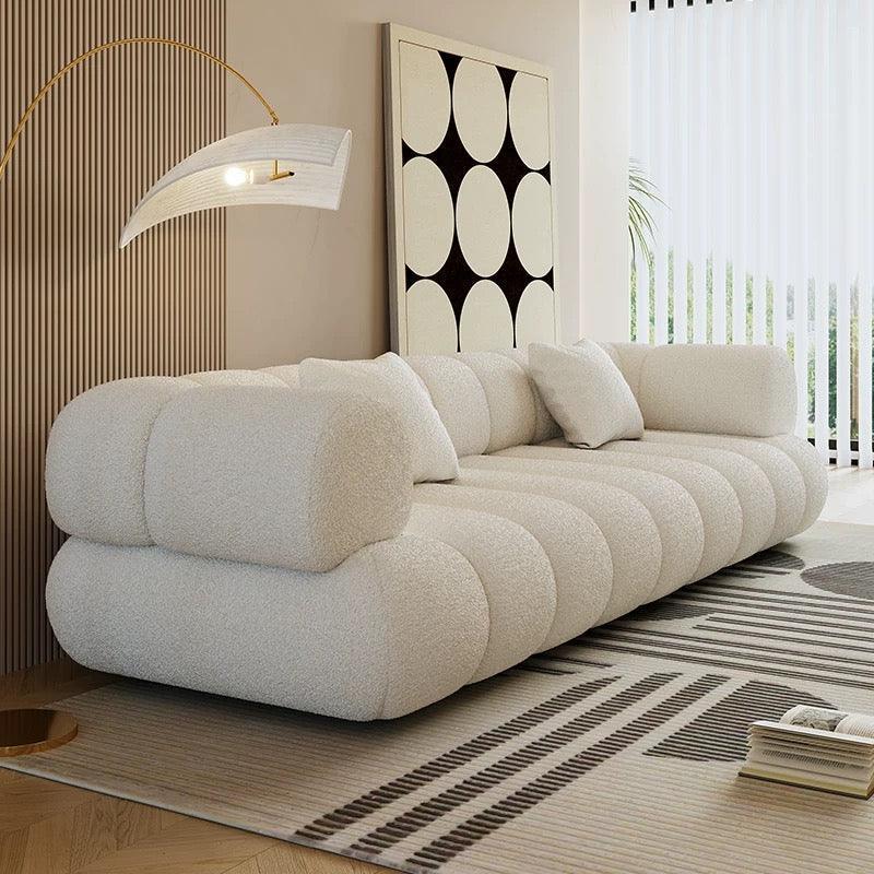 Home Atelier Performance Boucle Fabric / 1 seater / White Benji Performance Boucle Sofa