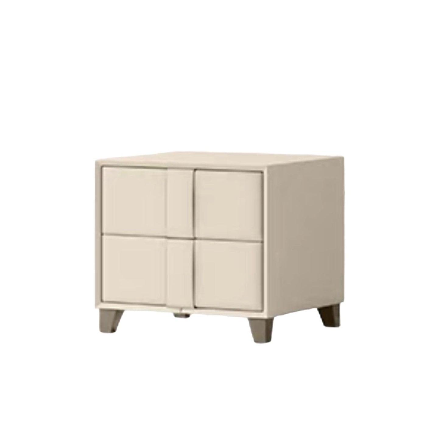 Home Atelier Performance Boucle Fabric / Side Table / White Ria Boucle Floating Metal Bed Frame