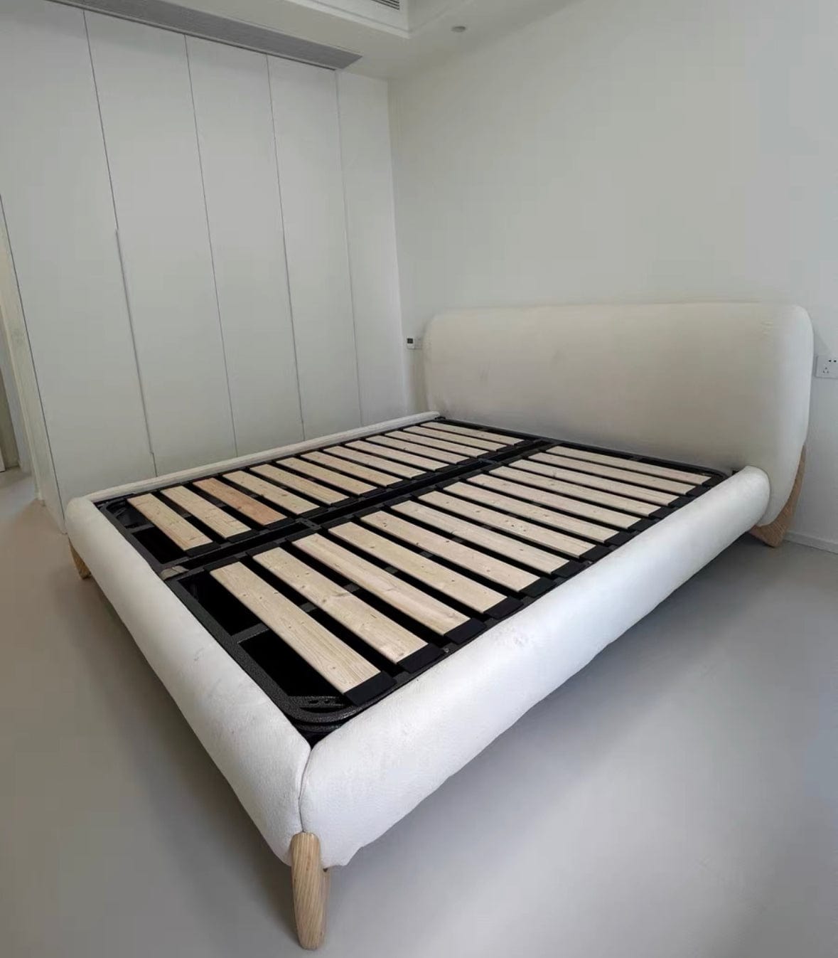 Home Atelier Porada Boucle Bed Frame