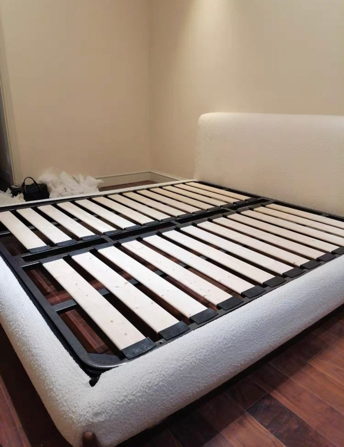 Home Atelier Porada Boucle Bed Frame