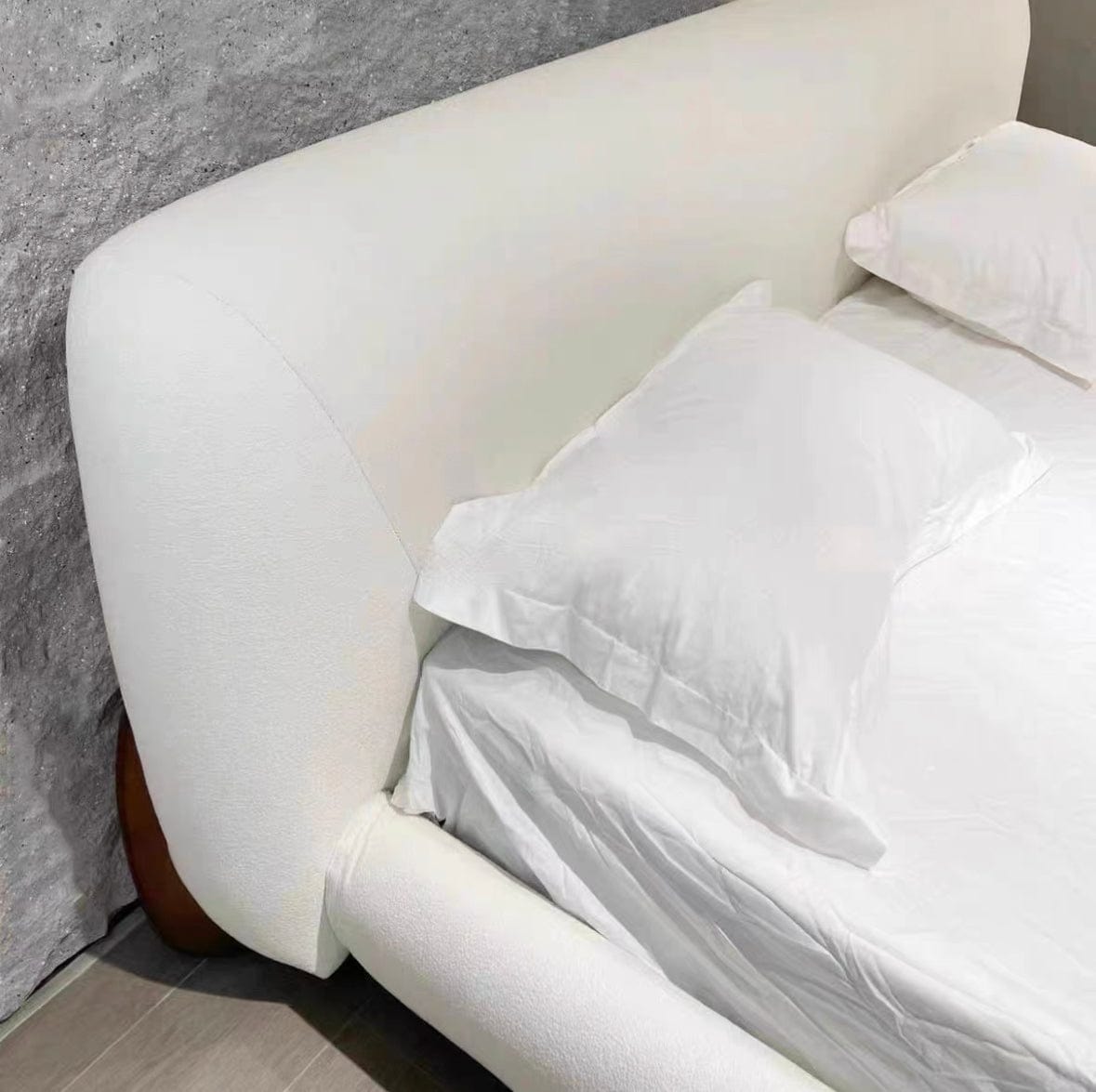 Home Atelier Porada Boucle Bed Frame