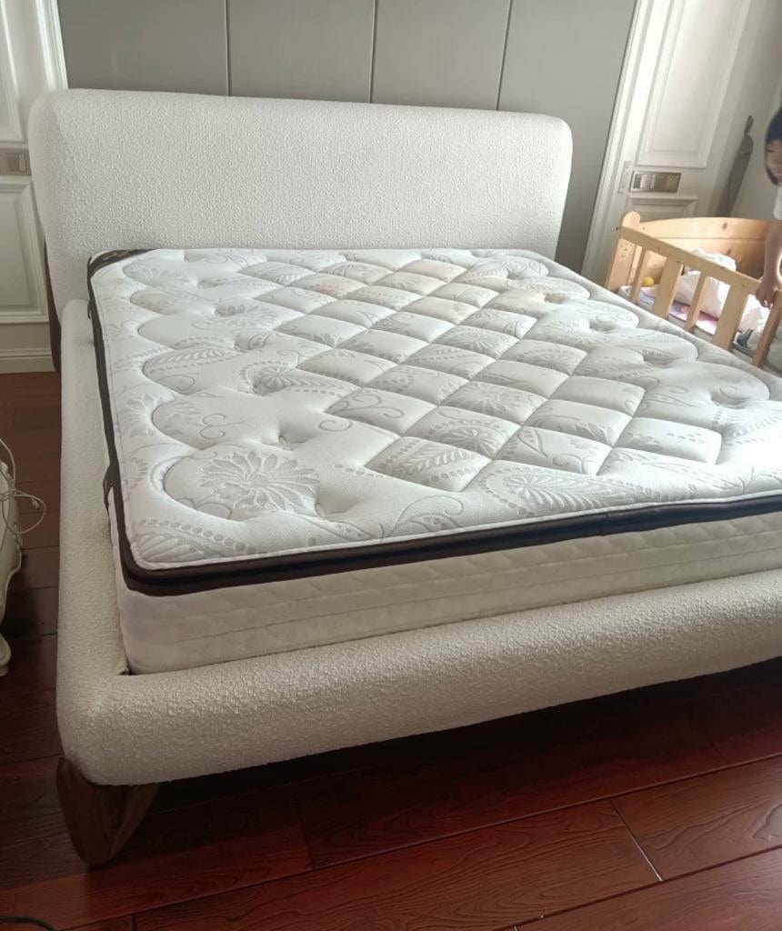 Home Atelier Porada Boucle Bed Frame