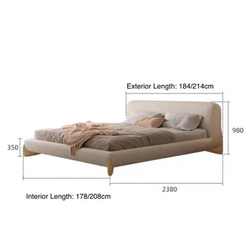 Home Atelier Porada Boucle Bed Frame