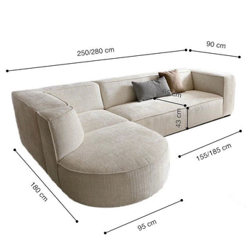 Home Atelier Qia Sectional Curve Sofa