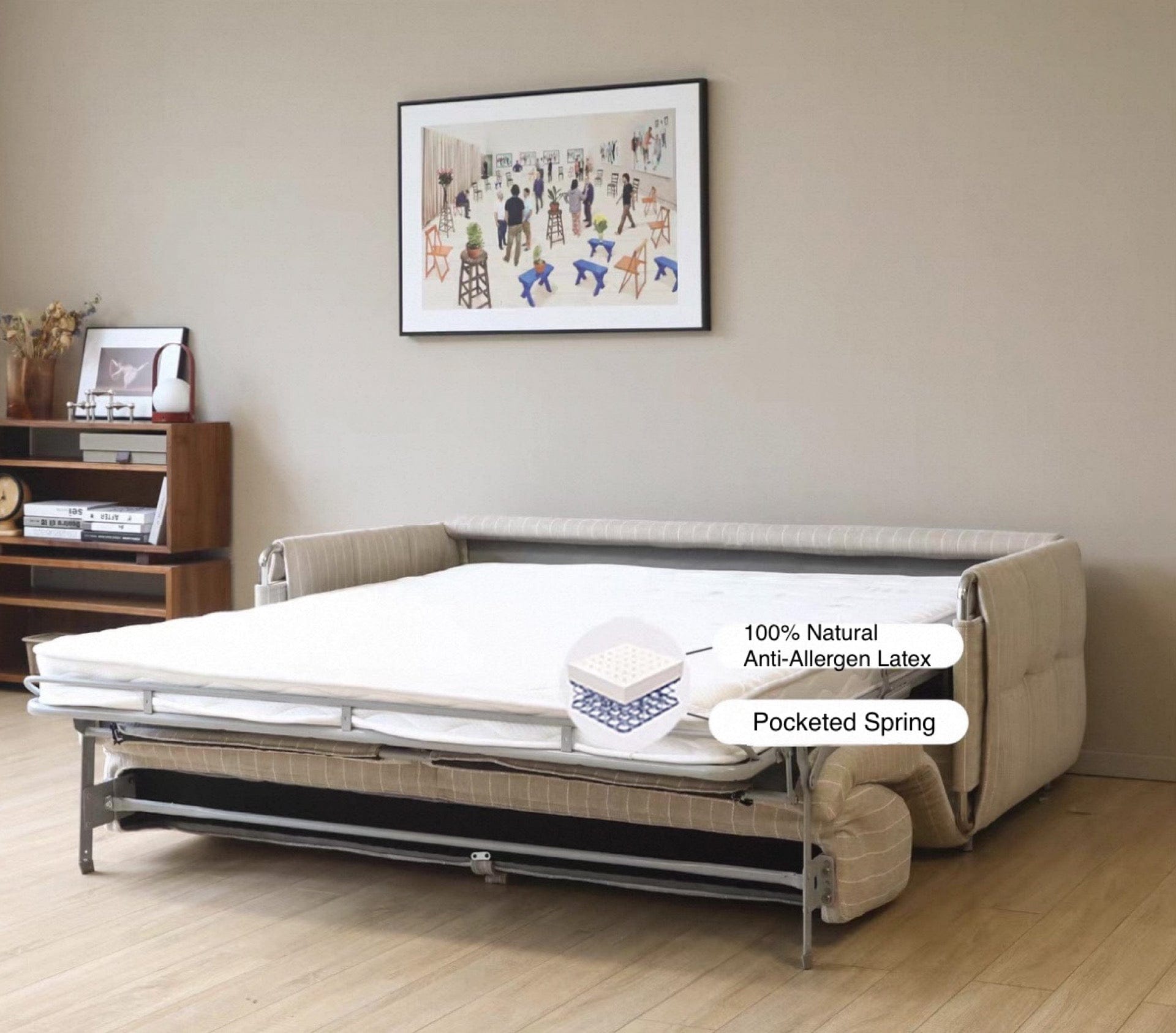 Home Atelier Rachel Foldable Sofa Bed with Mattress
