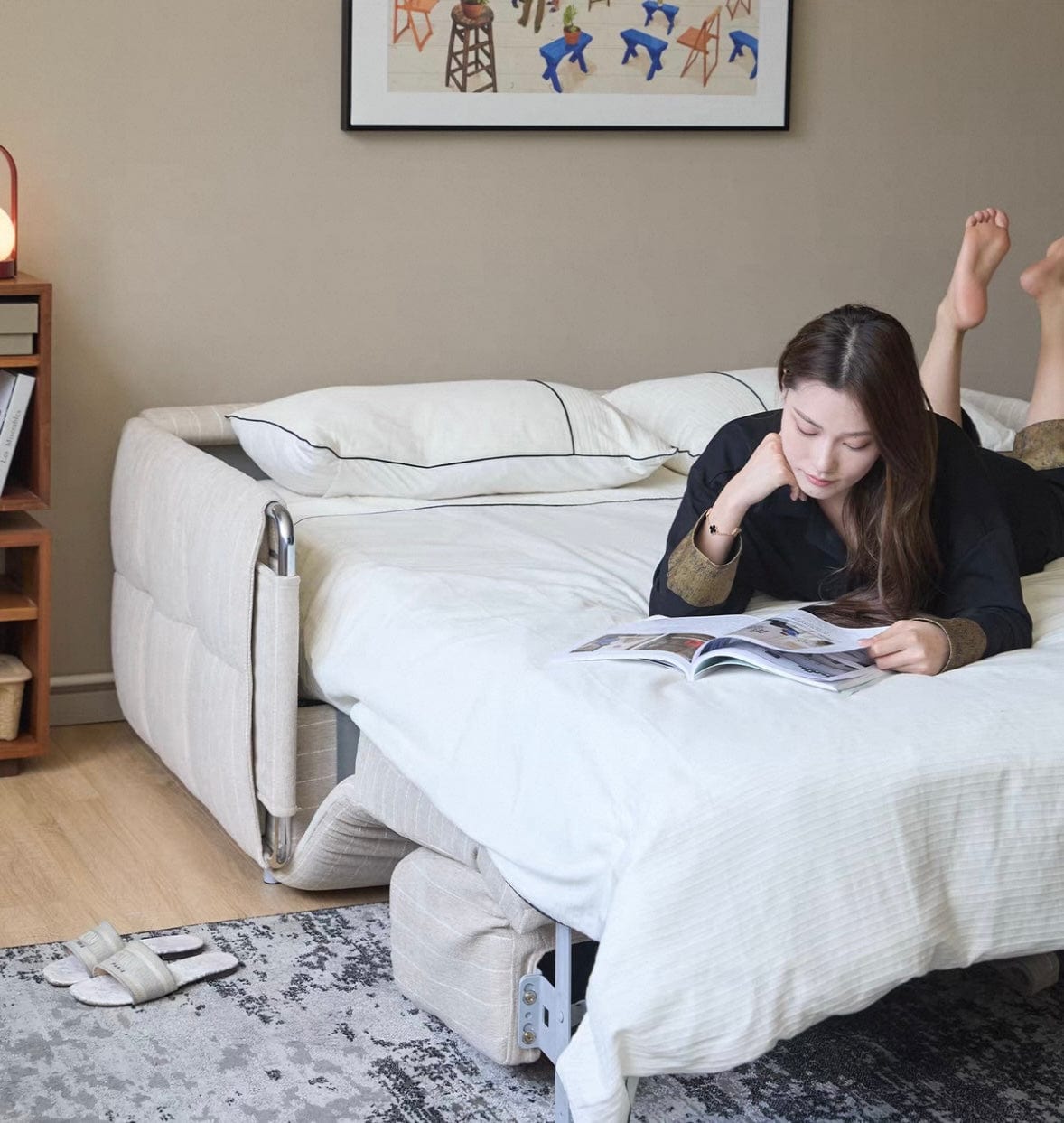 Home Atelier Rachel Foldable Sofa Bed with Mattress